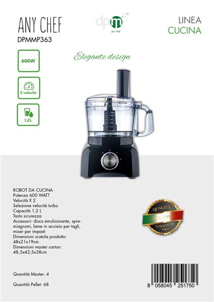 DPM ROBOT DA CUCINA ANY CHEF 