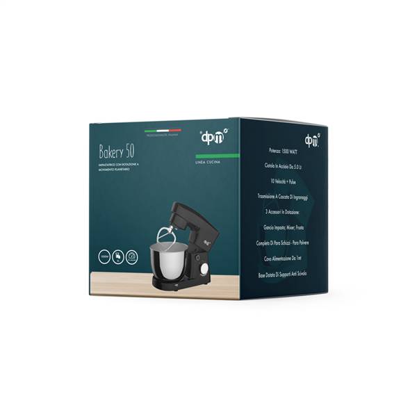 DPM IMPASTATRICE PLANETARIA 5LT NERA 1500W