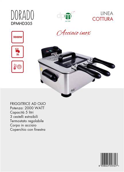 DPM FRIGGITRICE AD OLIO 5LT DORADO 