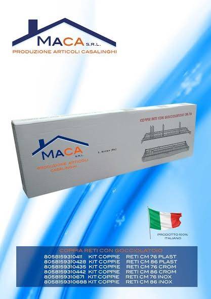 MACA KIT COPPIE RETI CM76 CROM C/VASSOIO 