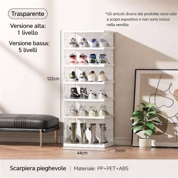 HL SCARPIERA PIEGHEVOLE 44X35XH.122CM. 