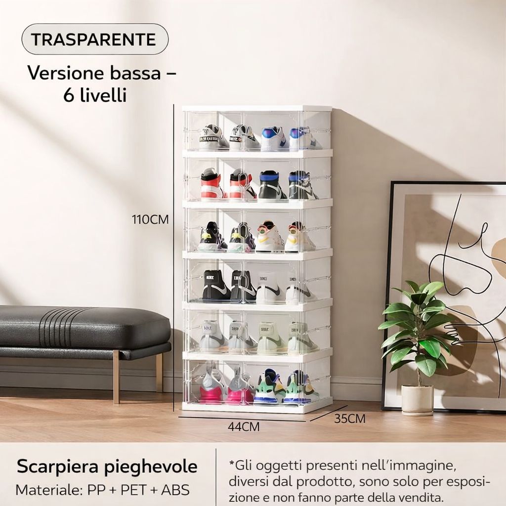 HL SCARPIERA PIEGHEVOLE 44X35XH.110CM.