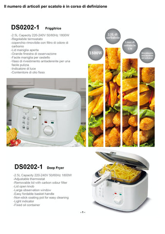 DE MAISON FRIGGITRICE 1800W 2.5LT - Infinity Home Store