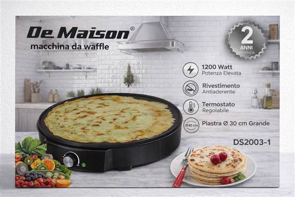DE MAISON CREPIERA ELETTRICA 30CM. 1200W 