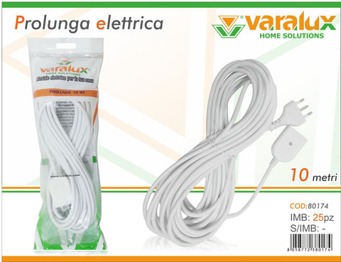 VARALUX PROLUNGA 10MT 16A PRESA BIPA - Infinity Home Store