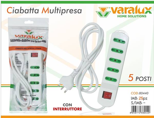 VARALUX SCARPETTA BIVALENTE 5 POSTI 