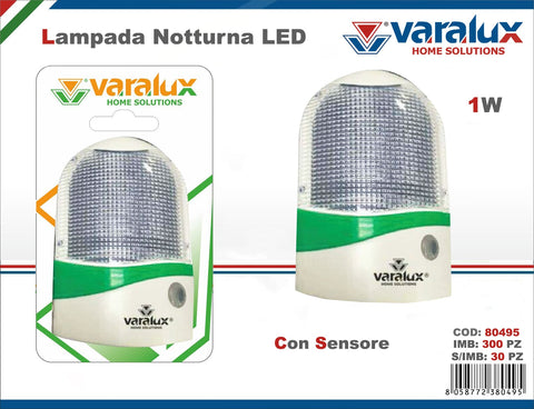 VARALUX LAMPADA LED NOTTURNA ON/OFF