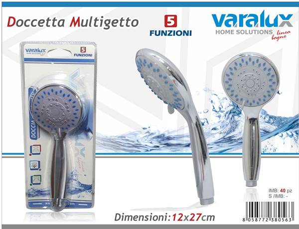 VARALUX SOFFIONE DOCCIA TRE FUNZIONI 