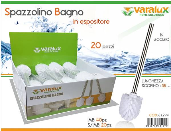 VARALUX SPAZZOLINO BAGNO IN ESPOSITORE 