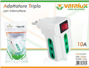 VARALUX ADATTATORE TRIPLO C/INT 10A 