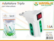 VARALUX ADATTATORE TRIPLO C/INT 16A 
