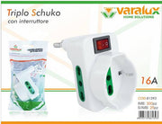 VARALUX TRIPLO SCHUCO C/INTERRUTTORE 16A 