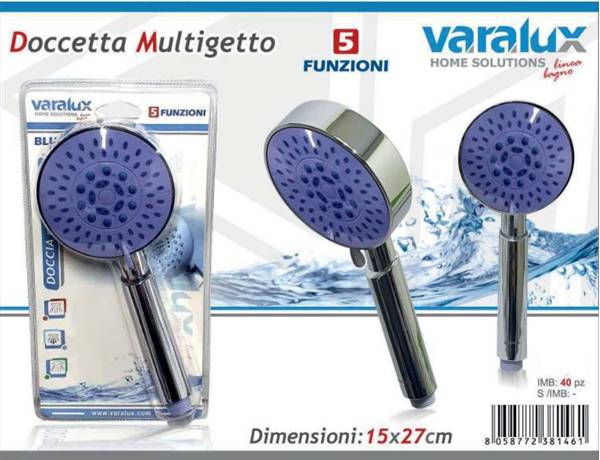 VARALUX SOFFIONE DOCCIA TRE FUNZIONI 