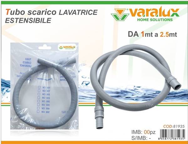 VARALUX TUBO SCARICO LAVATRICE ESTENSIBI 