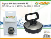 VARALUX TAPPO DM.52 GOMMA+ACCIAIO 