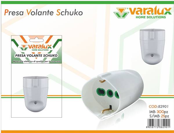 VARALUX PRESA VOLANTE SCHUKO 