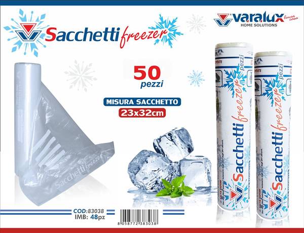 VARALUX SACCHETTI FREEZER 50PZ 23X32 