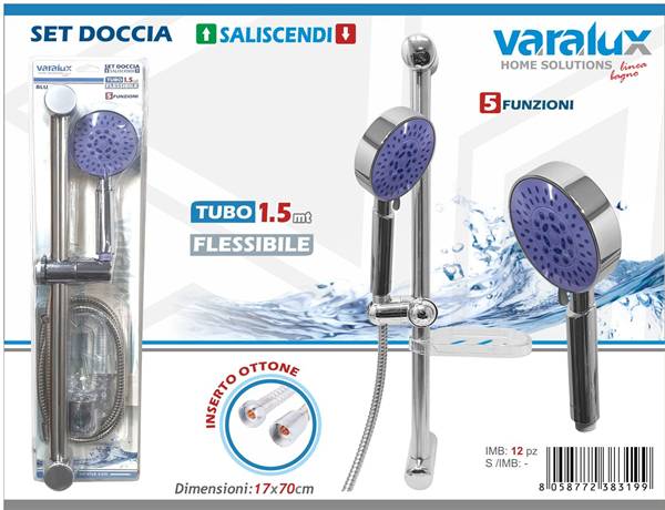 VARALUX SET SALISCENDI C/FLESSIBILE 1,5M BLU