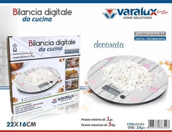 VARALUX BILANCIA DA CUCINA DECORATA 