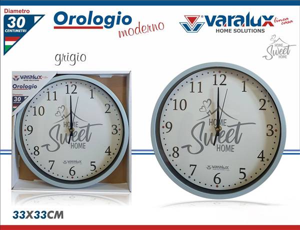 VARALUX OROLOGIO MODERNO GRIGIO TIFFANY 