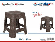 VARALUX SGABELLO PICCOLO RICAMO MARRONE 