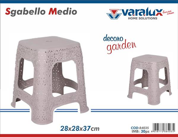 VARALUX SGABELLO PICCOLO RICAMO ROSA 