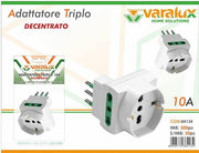 VARALUX ADATTATORE TRIPLO 10A 