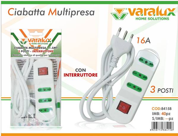 VARALUX SCARPETTA BIVALENTE 3 POSTI 