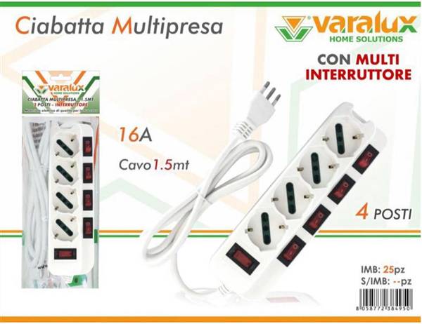 VARALUX CIABATTA 4 POSTI M/INT 1,5MT 
