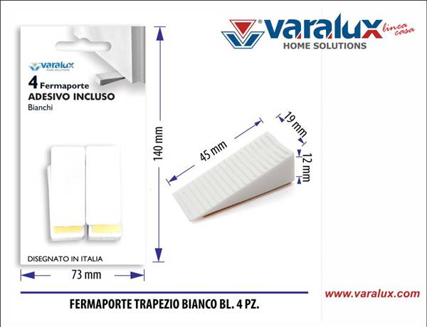 VARALUX FERMAPORTE TRAPEZIO BIANCO 