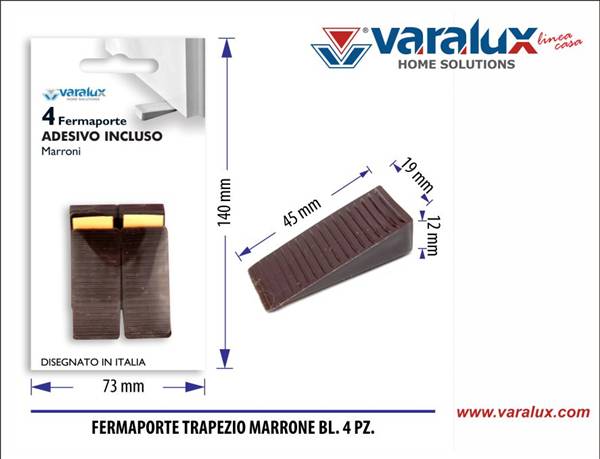 VARALUX FERMAPORTE TRAPEZIO MARRONE 