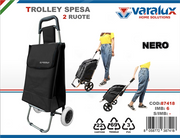 VARALUX TROLLEY SPESA 2 RUOTE NERO