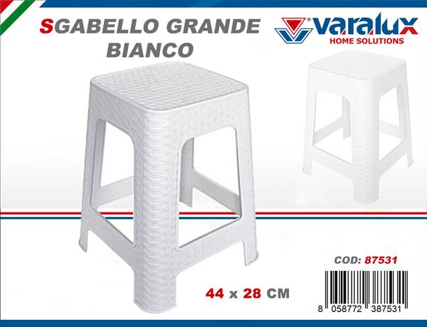 VARALUX SGABELLO GRANDE BIANCO 
