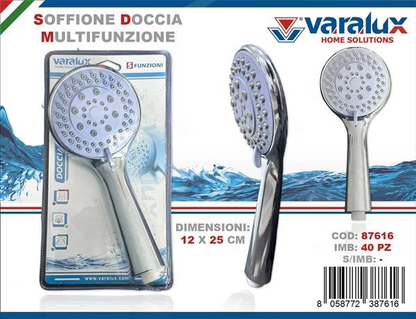 VARALUX SOFFIONE DOCCIA MULTIFUNZIONE 