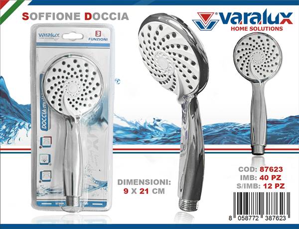 VARALUX SOFFIONE DOCCIA MULTIFUNZIONE 