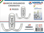 VARALUX GANCIO BIGANCIO 2PZ CROMO 