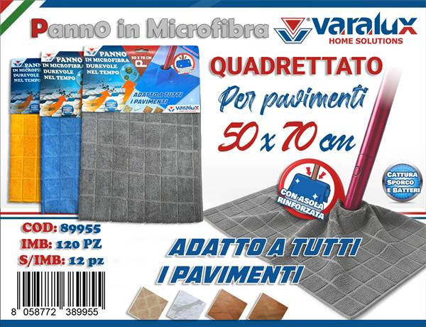 VARALUX PANNO MICROFIBRA 50X70 RIGATO 