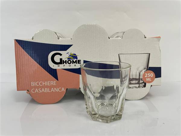 GHOME BICCHIERE CASABLANCA 6PZ 250ML 