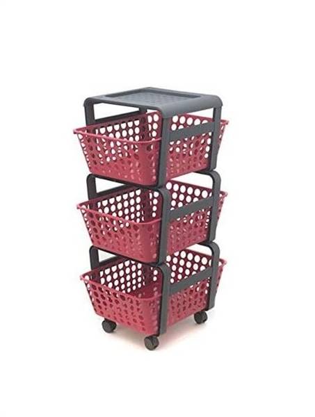 ECOPLAST CARRELLINO MODULA COL. ROSSO 