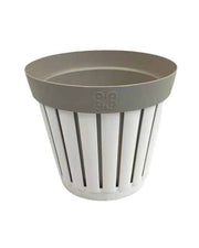 ECOPLAST VASO LINEA KRETA DM.20 BIANCO/TORTORA CHIARO