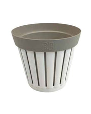 ECOPLAST VASO LINEA KRETA DM.25 BIANCO/TORTORA CHIARO
