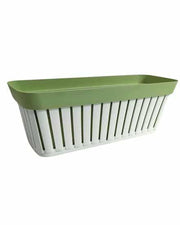 ECOPLAST BALCONETTA LINEA KRETA DM.40 BIANCO/VERDE