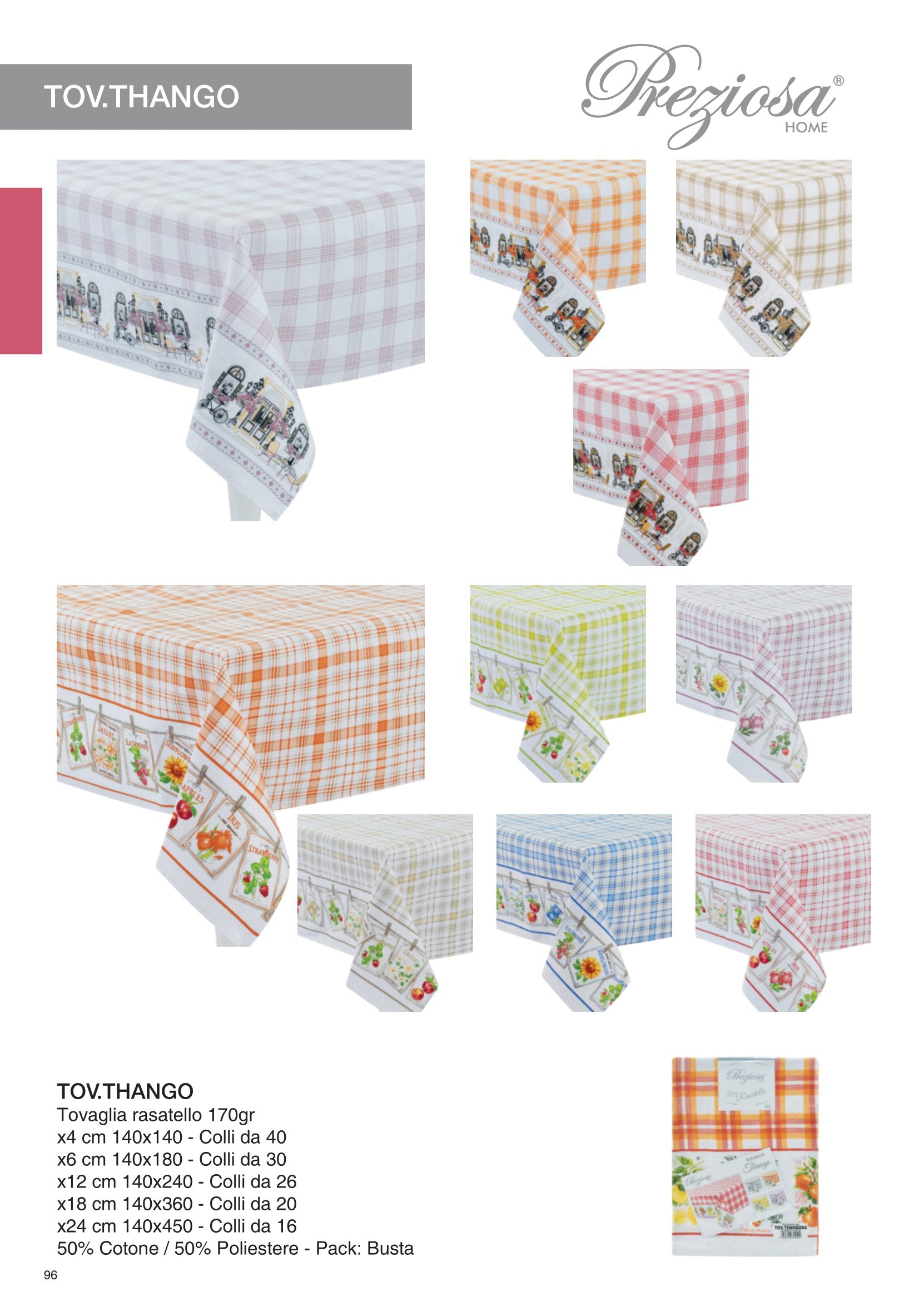 PREZIOSA TOVAGLIA THANGO X6 RASATELLO TOV.THANGOX6