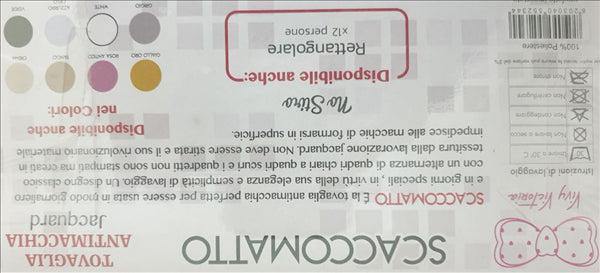 VIVY VICTORIA SCACCOMATTO TOVAGLIA X6