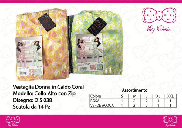 VIVY VICTORIA VESTAGLIA DON CORAL DIS044 