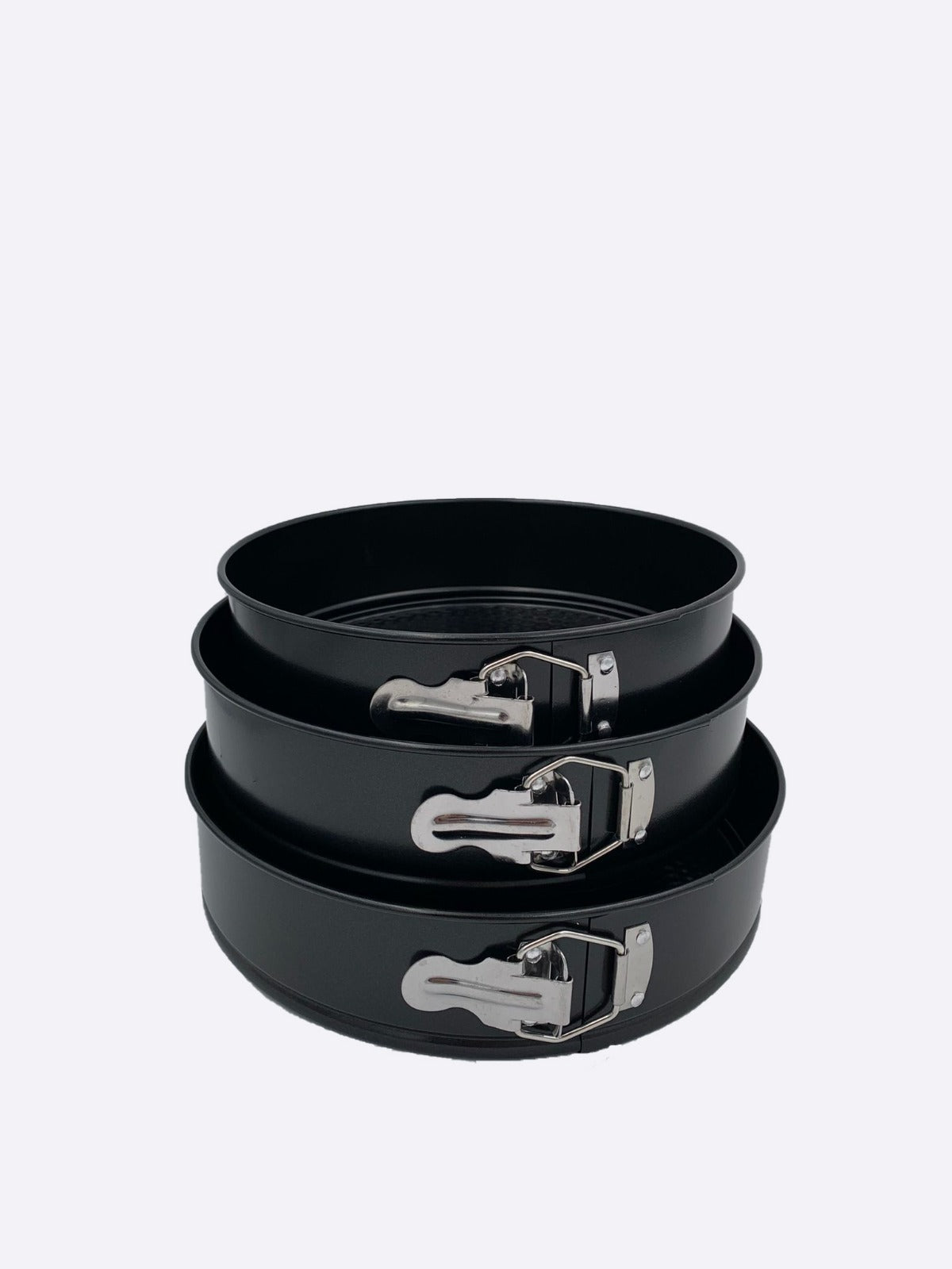 BAVARIA SET 3 TORTIERE TONDE 24/26/28 NE NERE