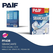PAIF FOGLIO SBIANCANTE BUCATO 12PZ 