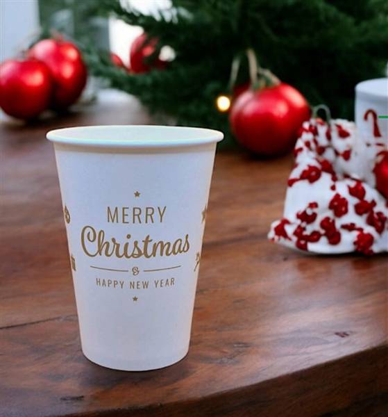 MP BICCHIERE CARTA 200ML. NATALE 25PZ 