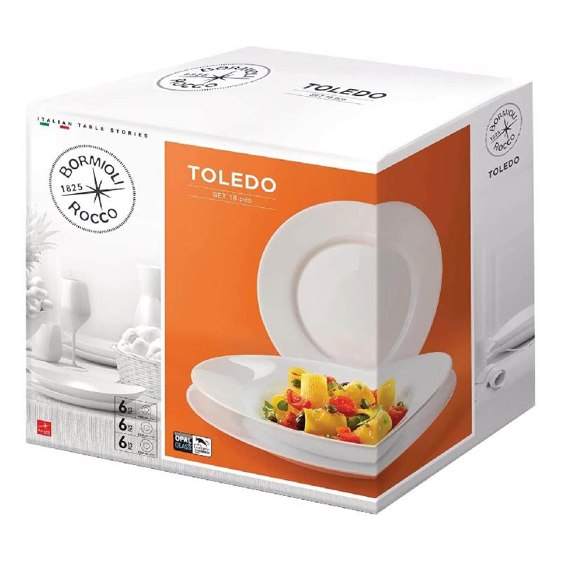 BORMIOLI SERVIZIO PIATTI 18PZ TOLEDO