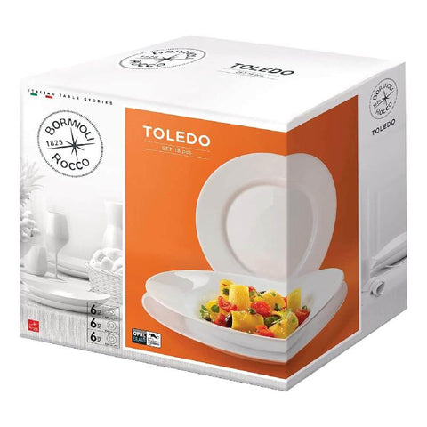 BORMIOLI SERVIZIO PIATTI 18PZ TOLEDO - Infinity Home Store